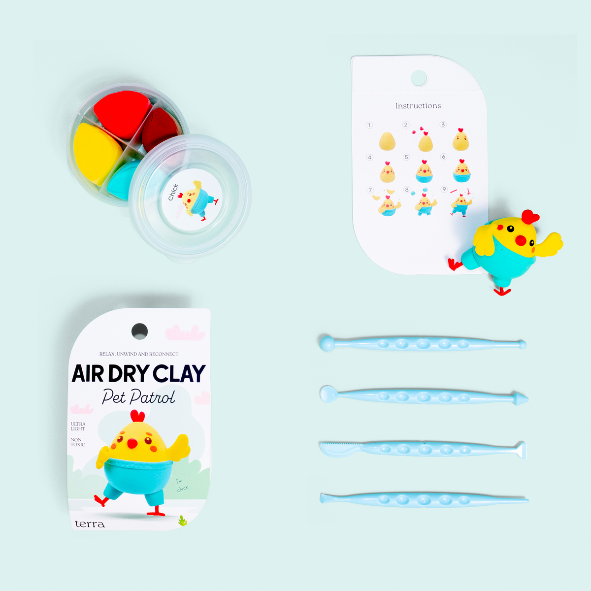 Chick Animal Clay Kit - Pet Patrol - Terra