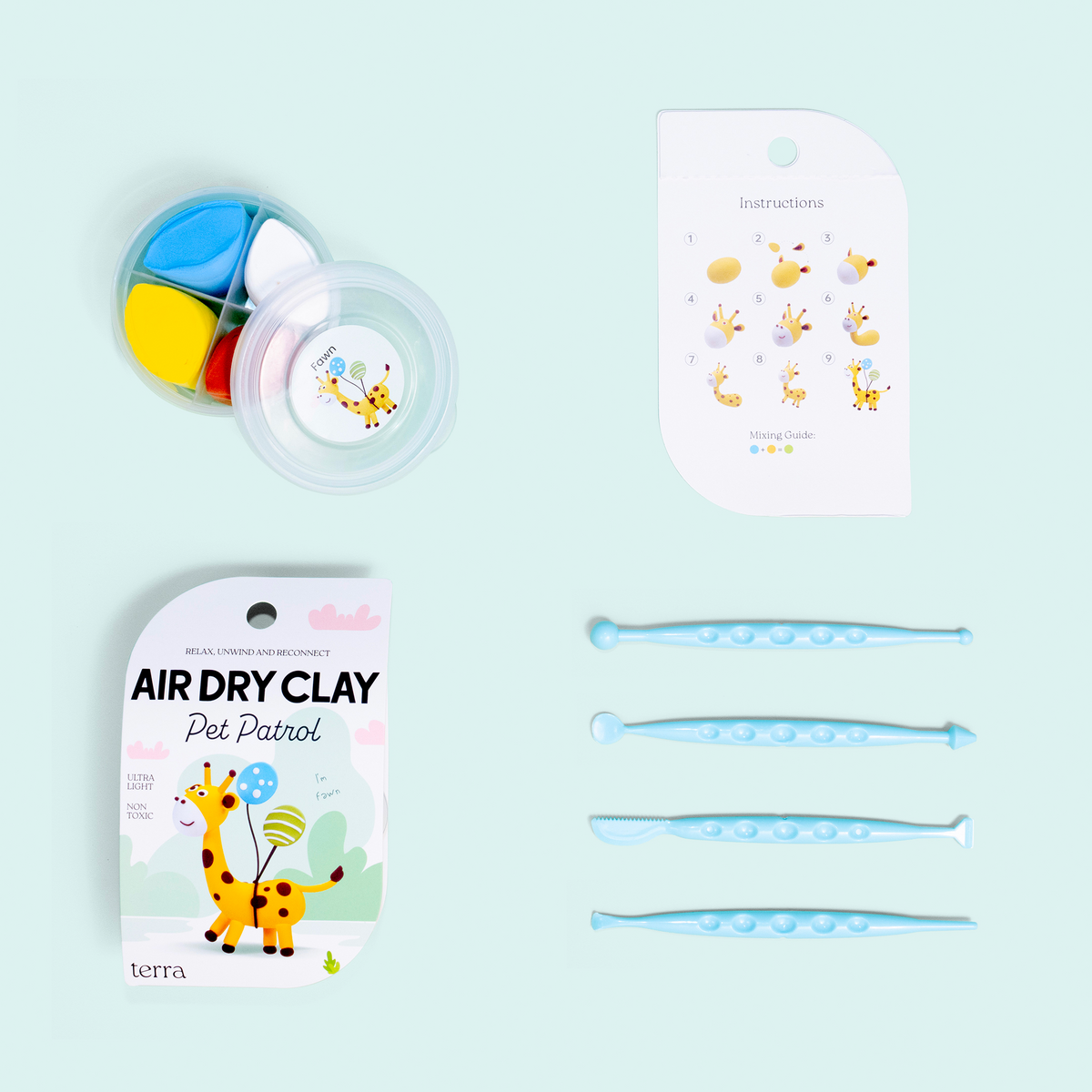 Giraffe Animal Clay Kit - Pet Patrol - Terra