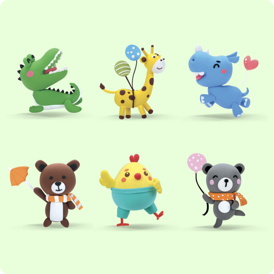 Animal 6 Pack B