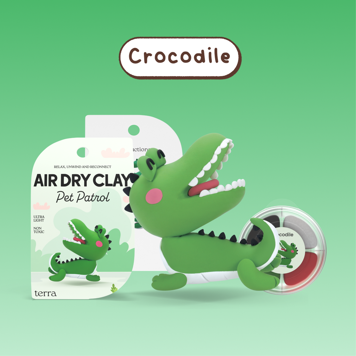 Crocodile Animal Clay Kit - Pet Patrol - Terra