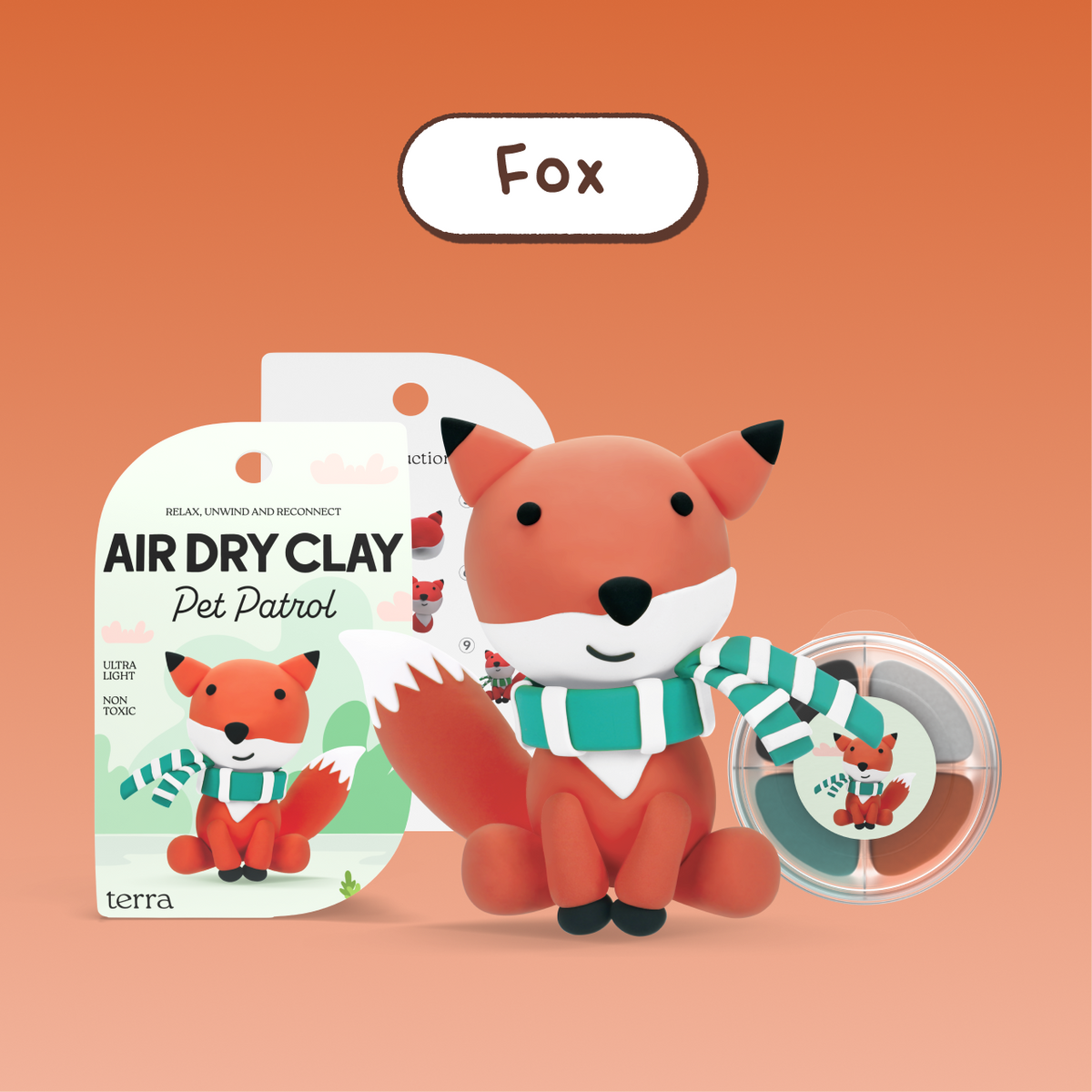 Fox Animal Clay Kit - Pet Patrol - Terra