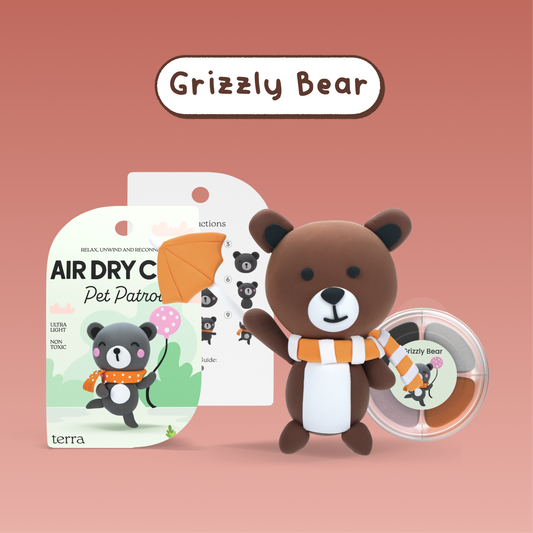 Grizzly Bear Animal Clay Kit - Pet Patrol - Terra