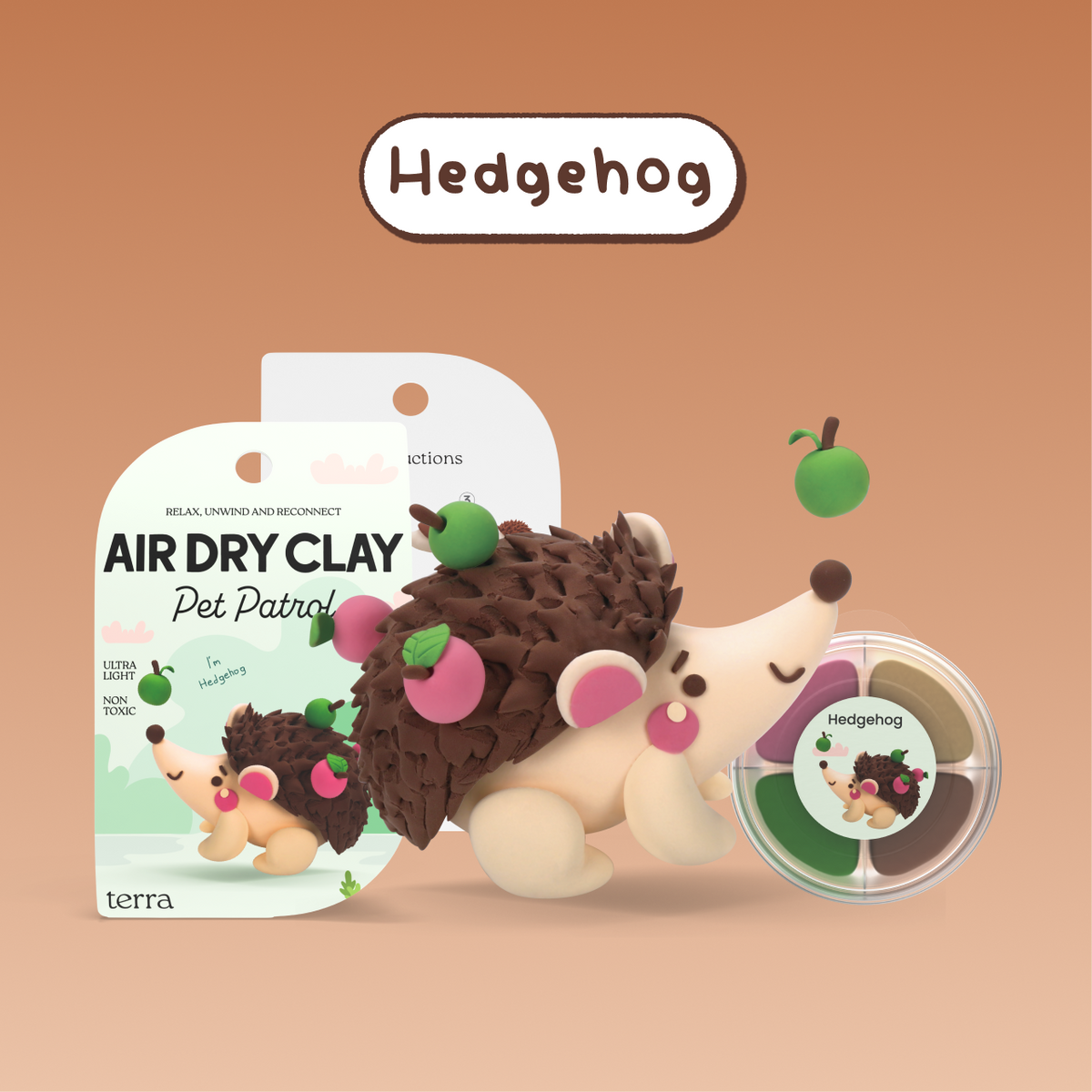 Hedgehog Animal Clay Kit - Pet Patrol - Terra