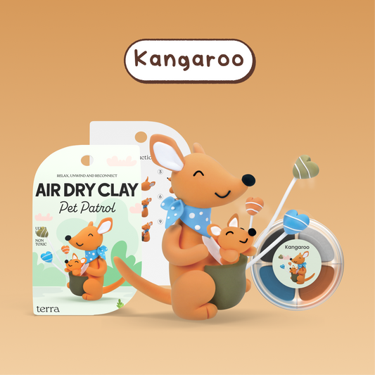 Kangaroo Animal Clay Kit - Pet Patrol - Terra