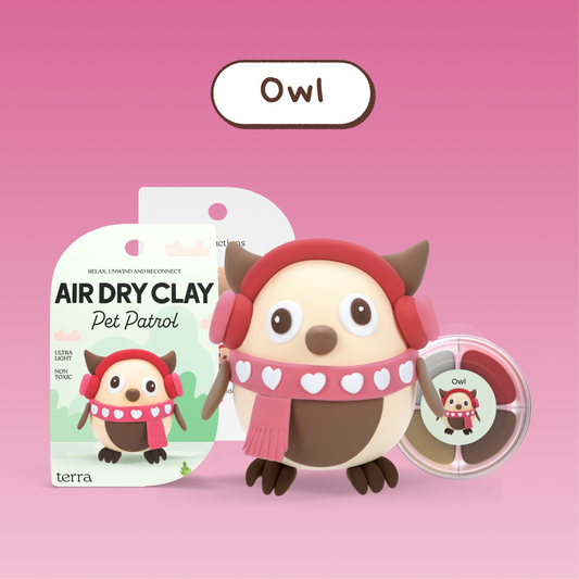 Owl Animal Clay Kit - Pet Patrol - Terra