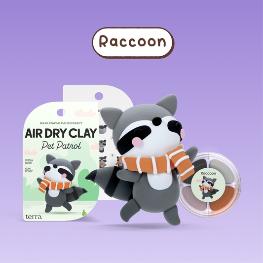 Raccoon Animal Clay Kit - Pet Patrol - Terra
