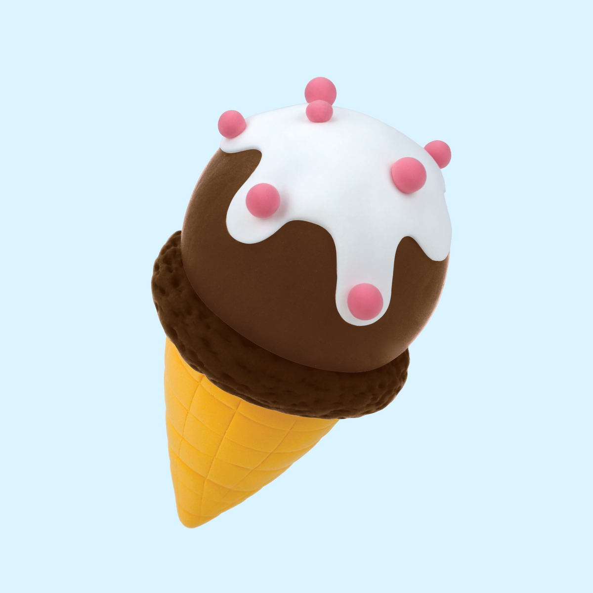 Chocolate Cone Ice Cream Kawaii Clay Kit - Blissful Bites - Terra