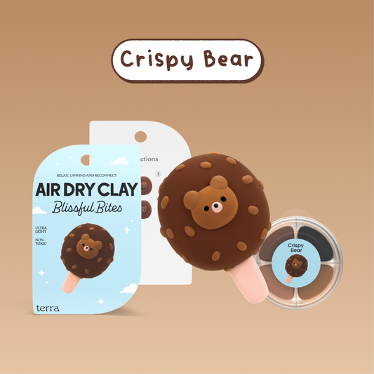 Crispy Bear Ice Cream Kawaii Clay Kit - Blissful Bites - Terra