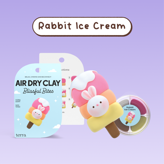 Rabbit Ice Cream Kawaii Clay Kit - Blissful Bites - Terra