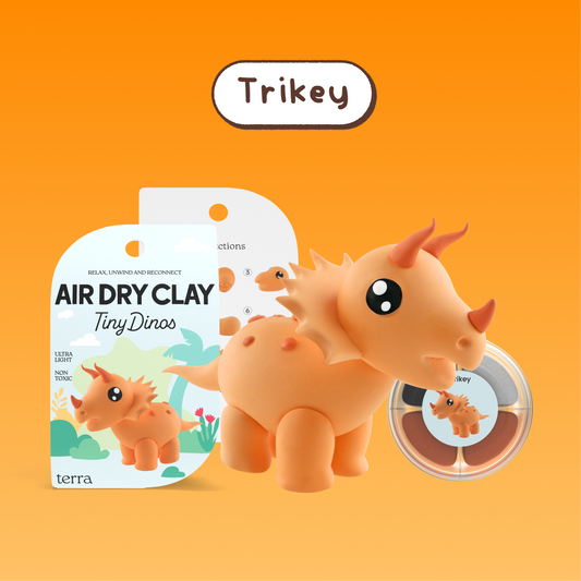Trikey Triceratops Dinosaur Clay Kit - Tiny Dinos - Terra