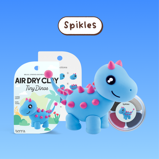 Spikles Stegosaurus Dinosaur Clay Kit - Tiny Dinos - Terra