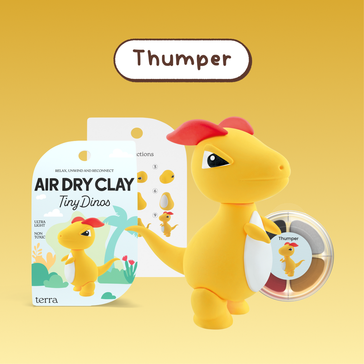 Thumper Brachiosaurus Clay Kit - Tiny Dinos - Terra