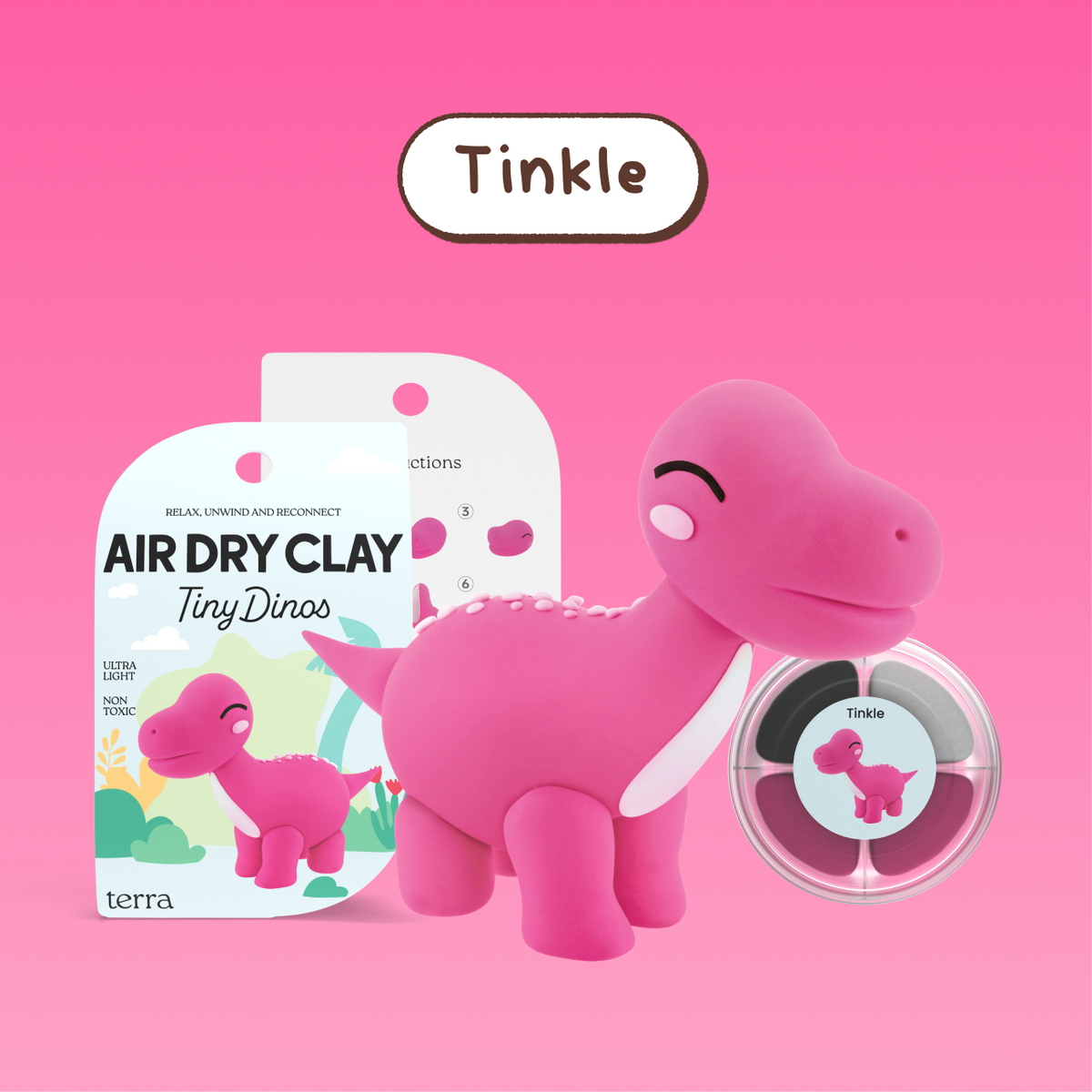 Tinkle Dinosaur Clay Kit - Tiny Dinos - Terra