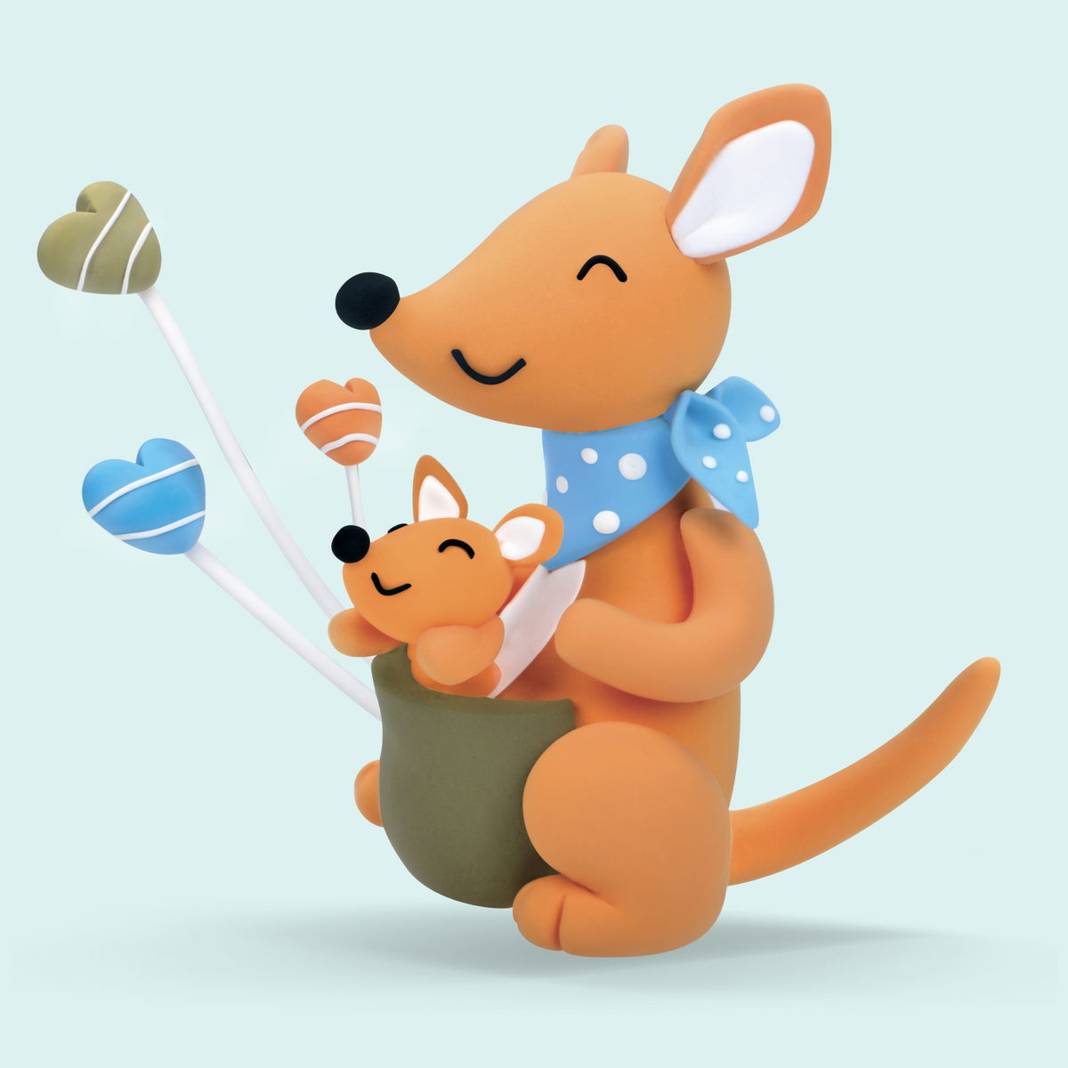 Kangaroo Animal Clay Kit - Pet Patrol - Terra