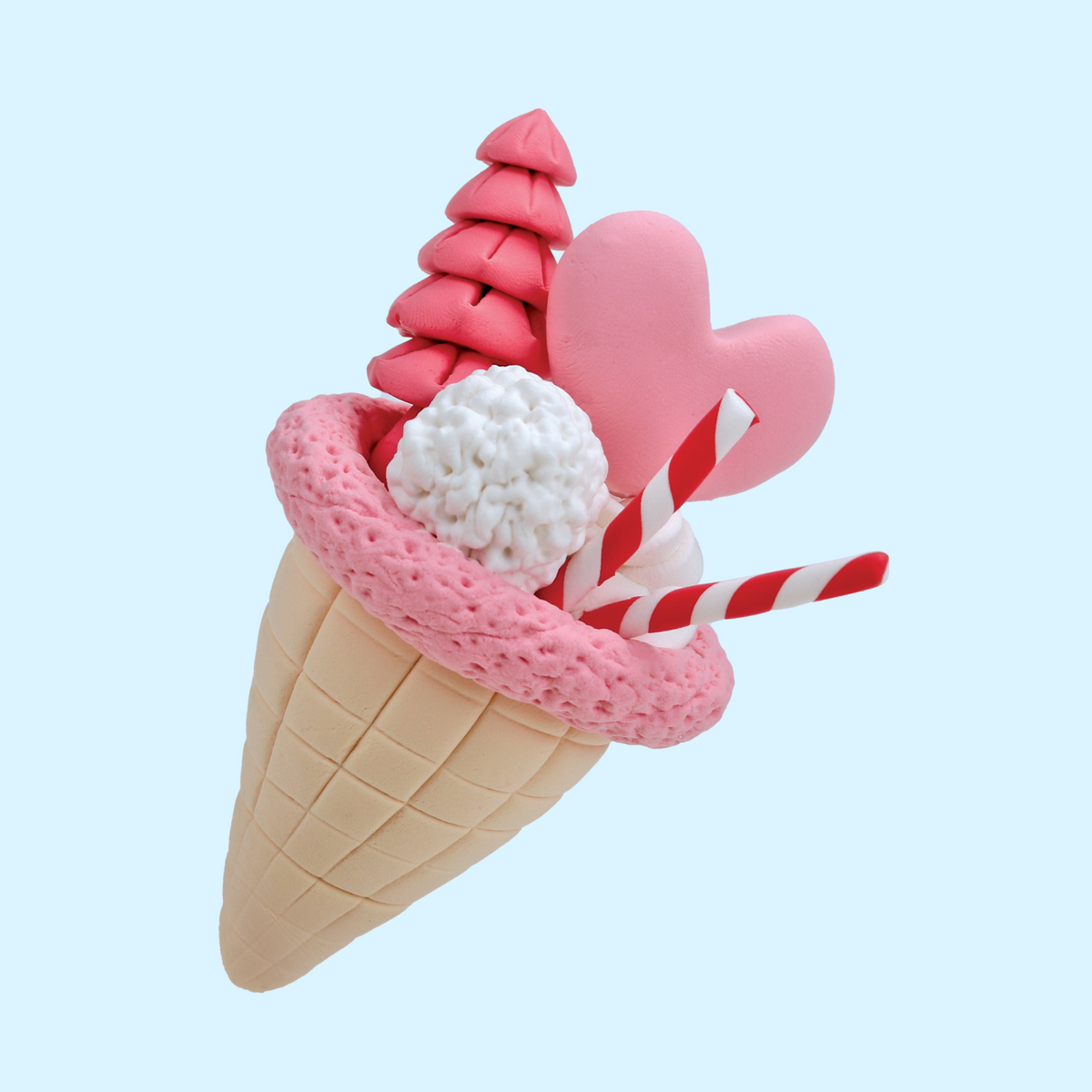 Love Cone Kawaii Ice Cream Clay Kit - Blissful Bites - Terra