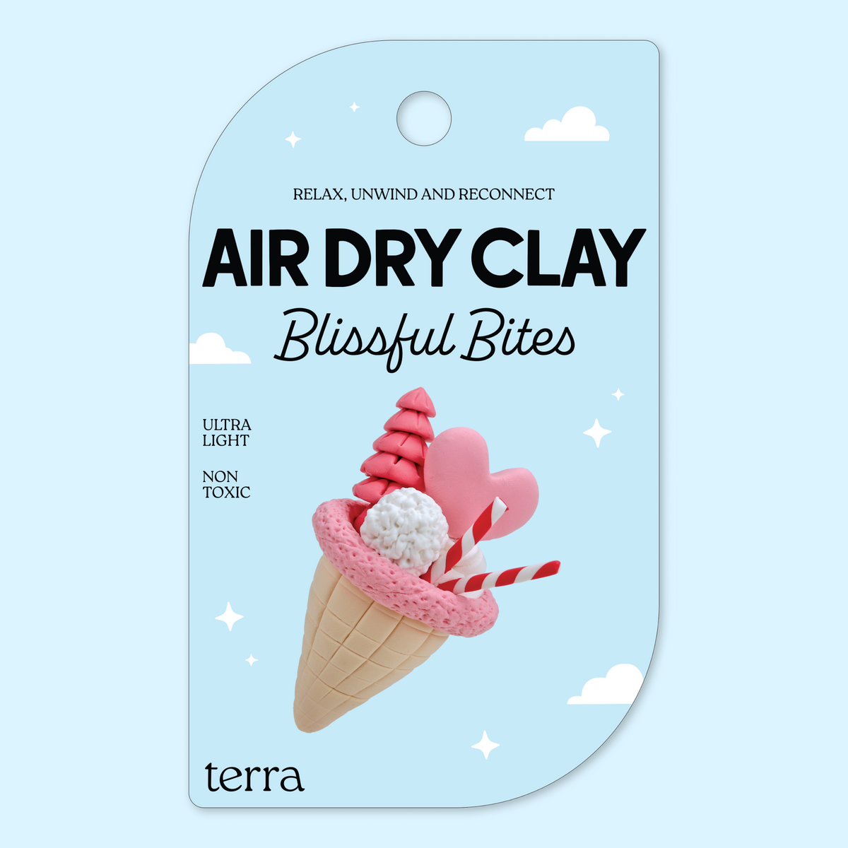 Love Cone Kawaii Ice Cream Clay Kit - Blissful Bites - Terra