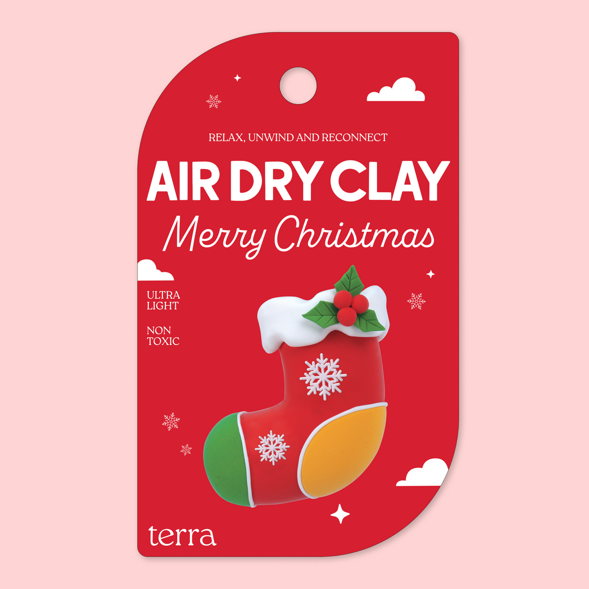 Christmas Stocking Clay Kit - Christmas Collection - Terra