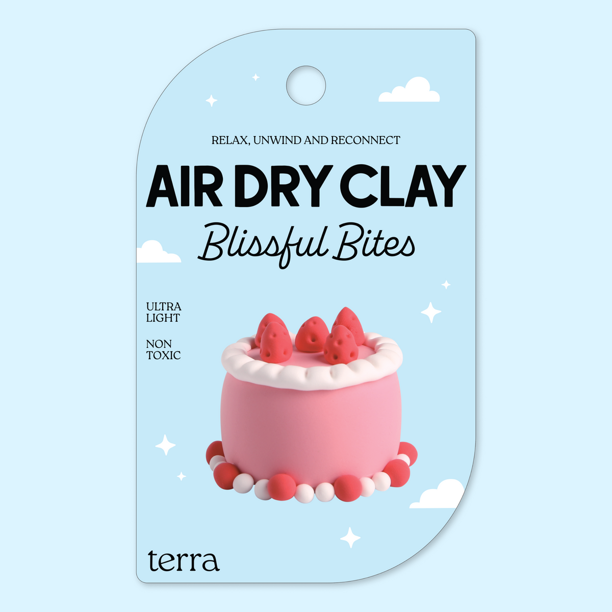 Strawberry Cake Kawaii Dessert Clay Kit - Blissful Bites - Terra