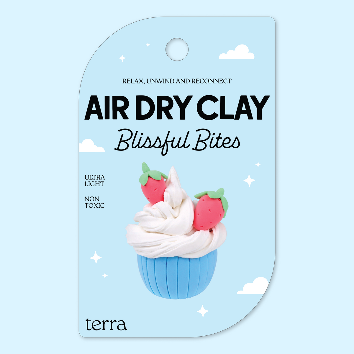Strawberry Cupcake Kawaii Clay Kit - Blissful Bites - Terra