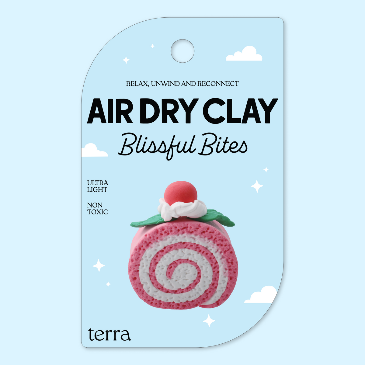 Strawberry Tea Roll Kawaii Clay Kit - Blissful Bites - Terra