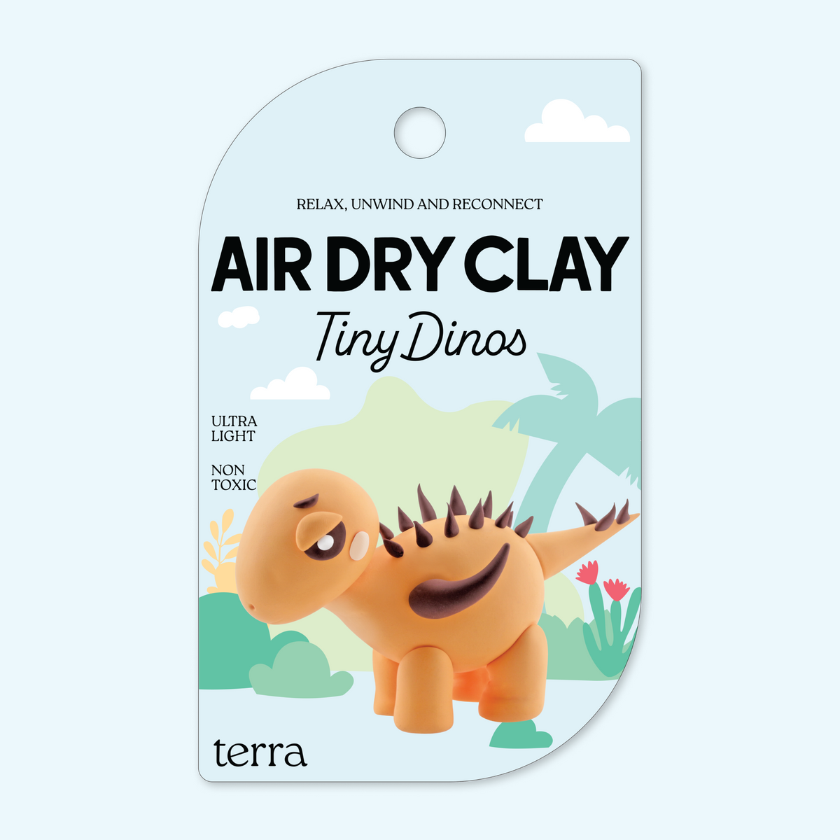Styke Horned Dinosaur Clay Kit - Tiny Dinos - Terra