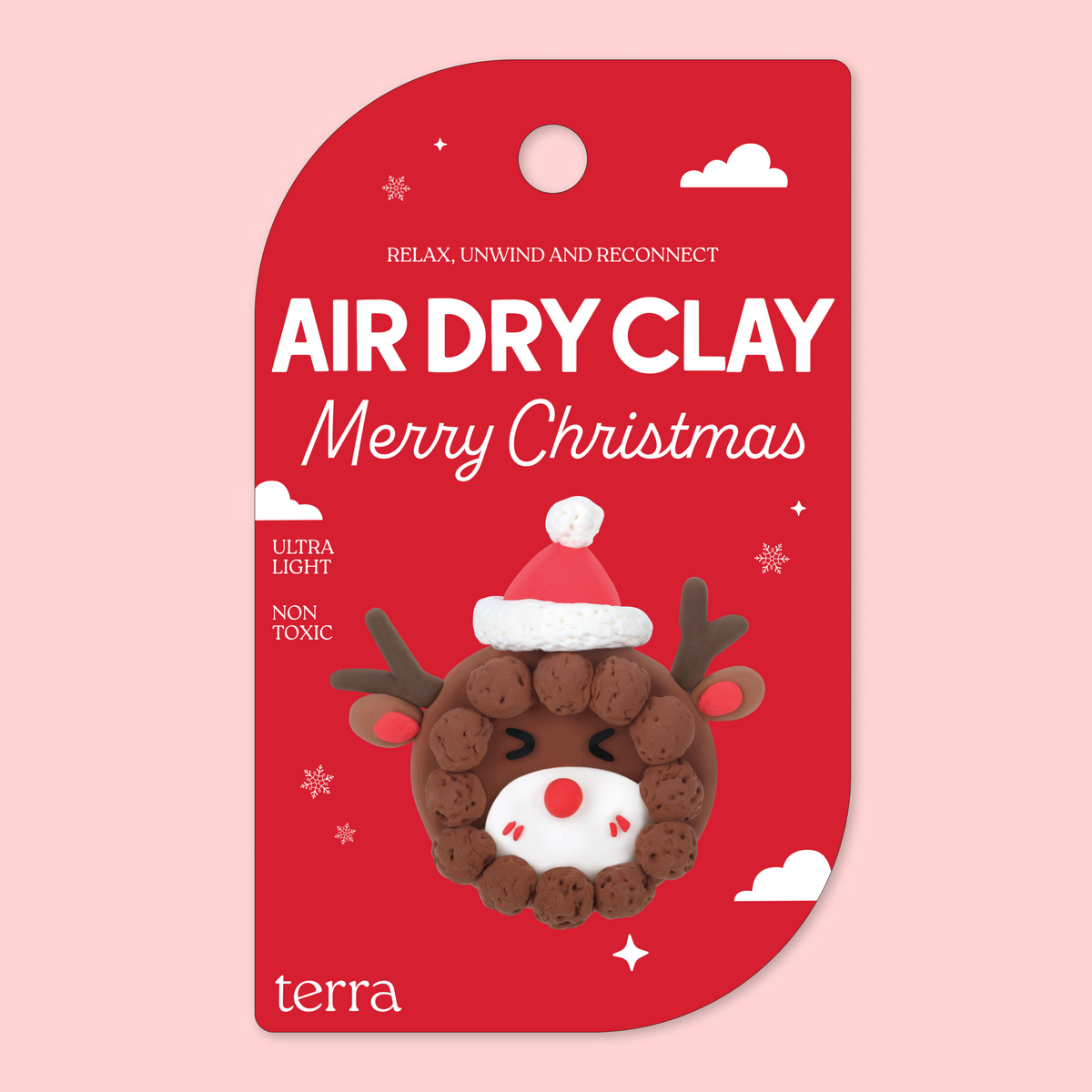Wreath Reindeer Christmas Clay Kit - Christmas Collection - Terra