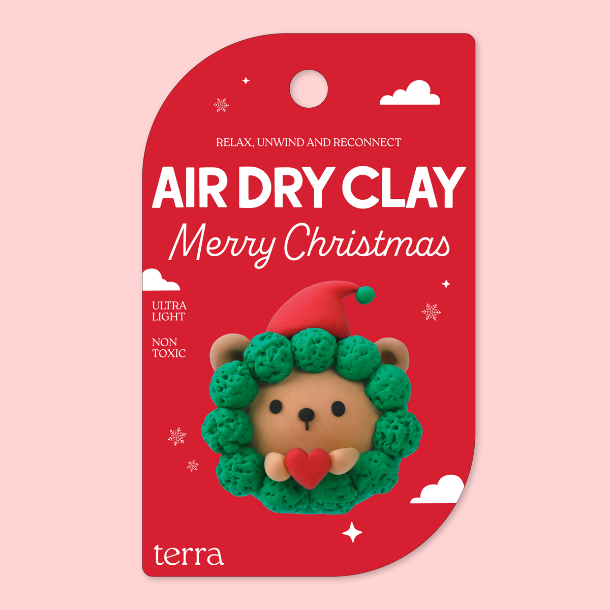 Wreath Bear Christmas Clay Kit - Christmas Collection - Terra