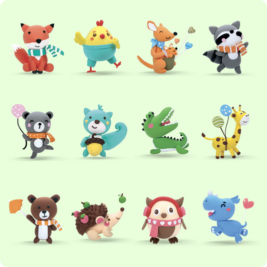 Easter Family Bundle - 12 Animals